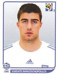 Sokratis Papastathopoulos Greece samolepka Panini World Cup 2010 #168